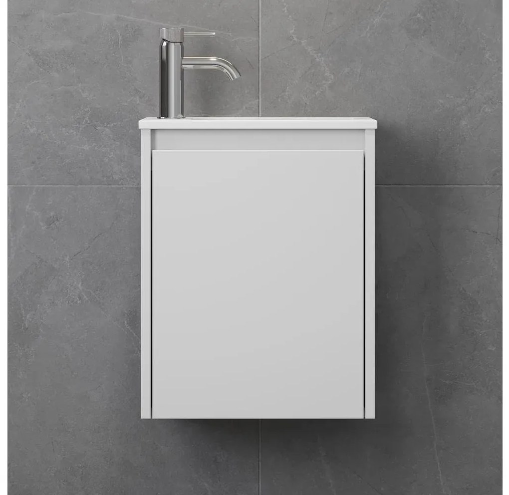 Mobile da bagno con lavabo COMO 40 cm bianco opaco