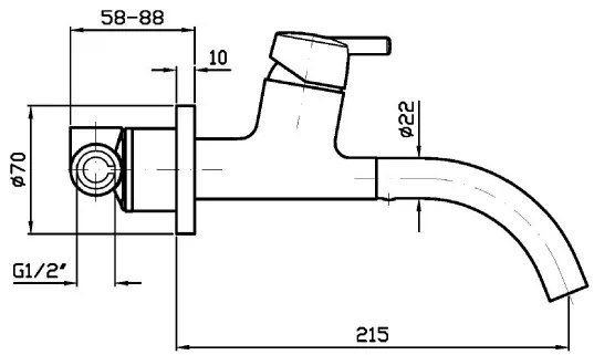 Zucchetti Simply Beautiful Zsb125 Parte Esterna Miscelatore Lavabo senza parte ad Incasso cromo