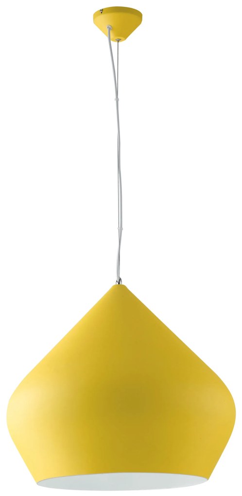 Lampadario Sospensione Led Tholos Moderno Colore Giallo 60W Mis 52 x 45 cm