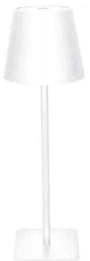 Solight WO69-W - Lampada da tavolo ricaricabile LED con dimmer a sfioramento LUCCA, 3,7 V 2000 mAh, bianca