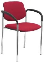 Sedia per Reception Villalgordo PC LI933CB Rosso Granato