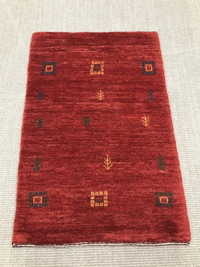 Gashguli Tappeto 60x90 Rosso (Iran) Annodato A Mano