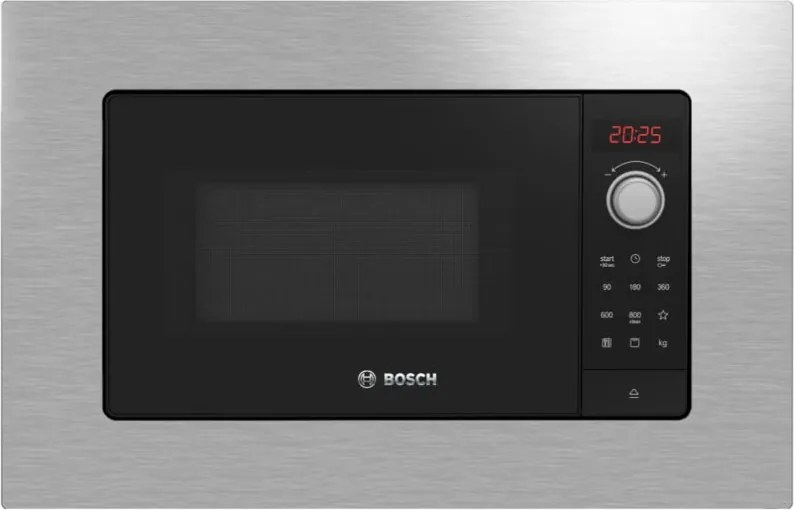 Bosch - Serie 2 BEL623MS3 forno a microonde Da incasso Microonde con grill 20 l 800 w Acciaio inossidabile