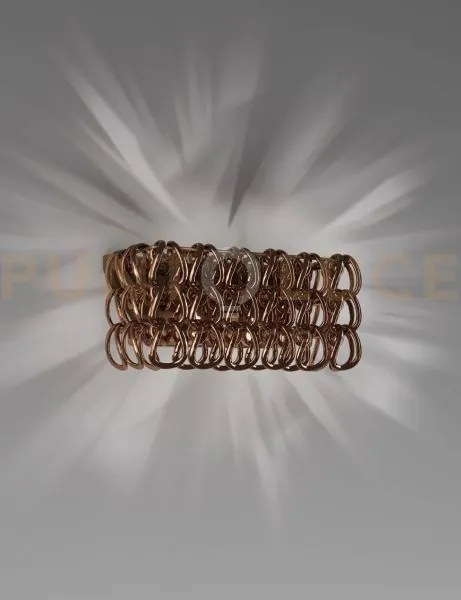 Giogali applique a parete 2 cristallo rame e bronzo opaco 2 luci at...
