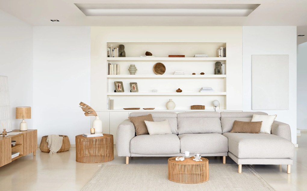 Kave Home - Cornice per foto Valdina in pietra beigee marrone 23 x 18 cm