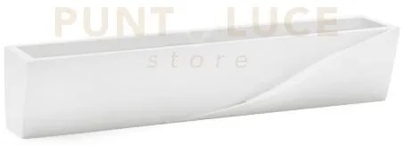 Applique pellene da parete 2 luci bianco in gesso attacco g9 35,5cm