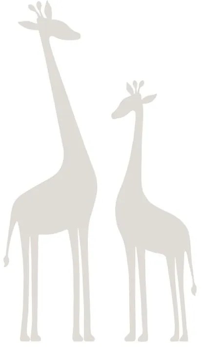Fotomurale Giraffe, grigio