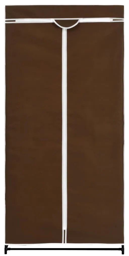 Armadio 2 pz marrone 75x50x160 cm