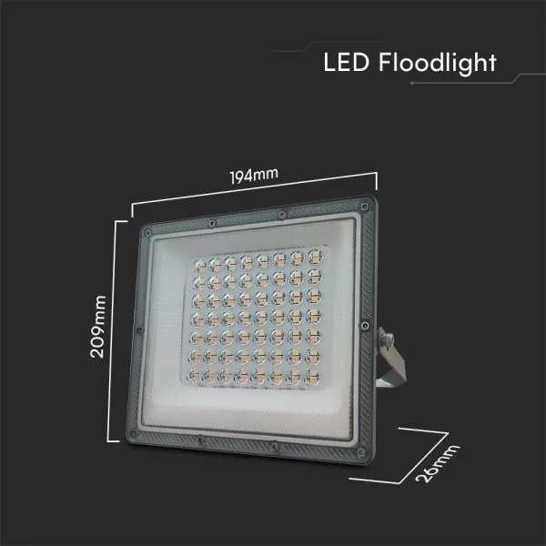 Riflettore LED LED/50W/230V IP65 3000/4000/6500K grigio