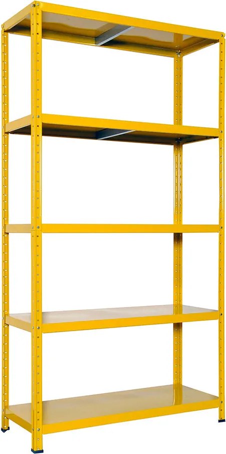Scaffale in Metallo 5 Ripiani 100x40x187 cm  Ettore Giallo...