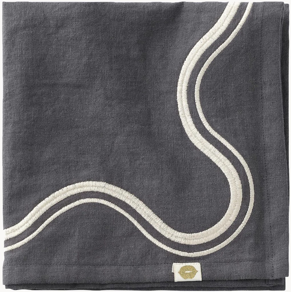 Set di 2 tovaglioli in misto lino Elly