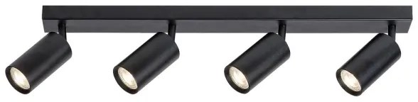 Rabalux 2086 - Faretto da binario SOLO 4xGU10/25W/230V nero