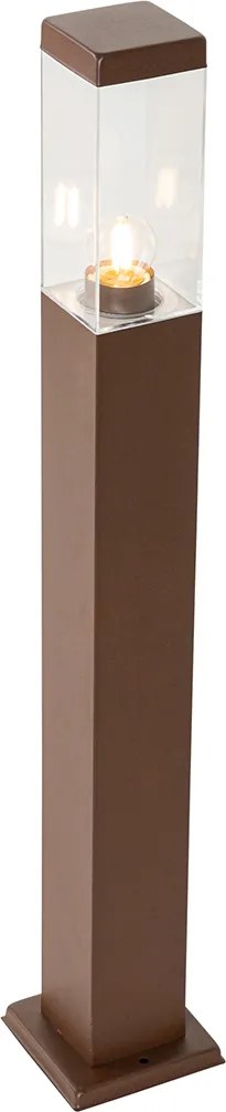 Lampada da esterno intelligente color marrone ruggine 80 cm con WiFi P45 - Malios