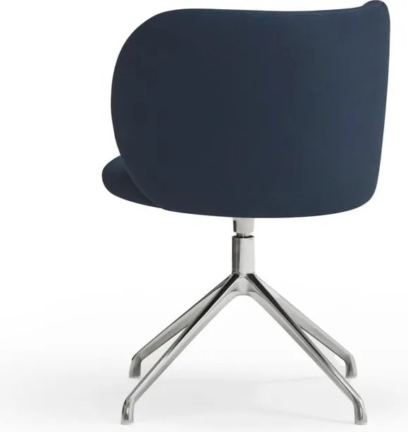 Sedia da pranzo blu scuro in imbottito Mogi – Teulat