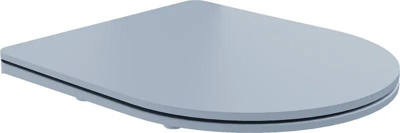 Mexen tavoletta a chiusura rallentata slim, duroplast, grigio-blu opaco - 39740069