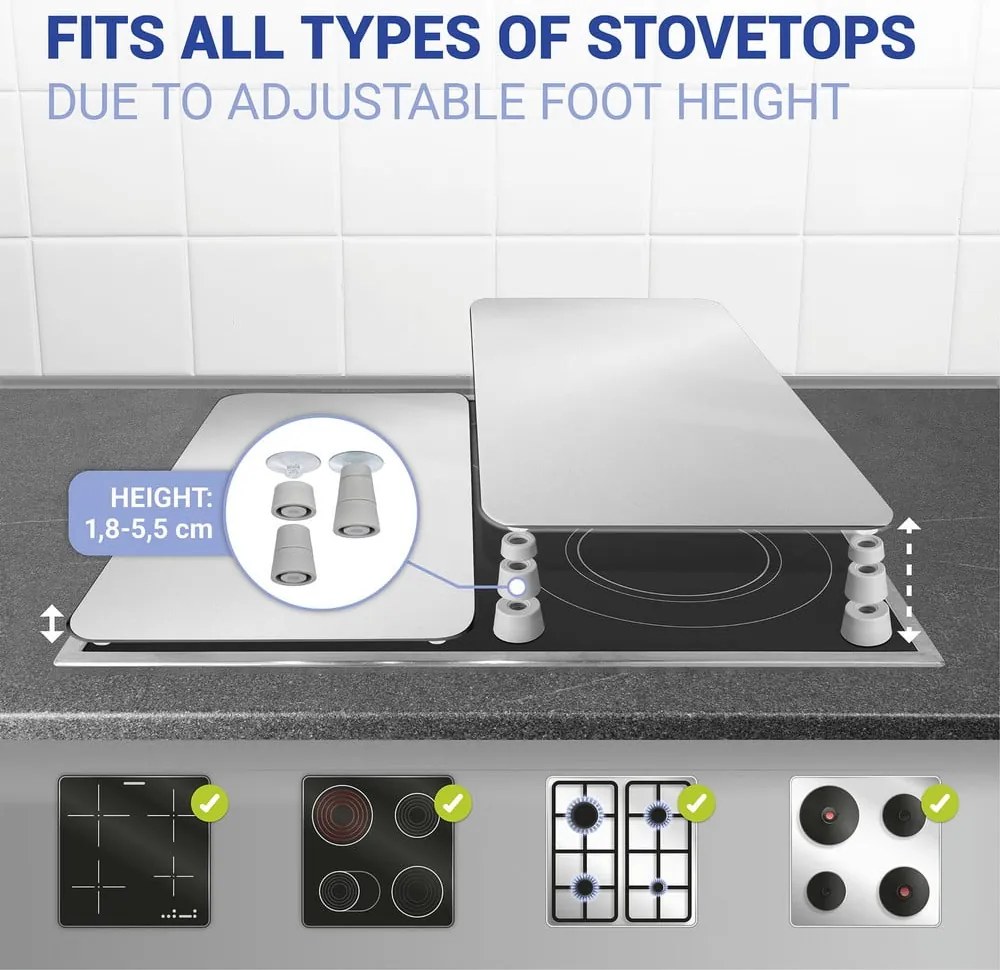 Set di 2 cappe in vetro Argento Universal - Wenko