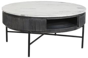 Tavolino da Caffè DKD Home Decor Marmo Legno di mango (90 x 90 x 42 cm)