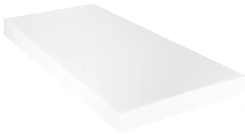 Letto con Materasso Bianco in Similpelle 160x200 cm