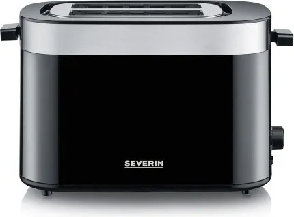 Severin AT 9264 - Tostapane a due fessure 800W/230V acciaio inox/nero