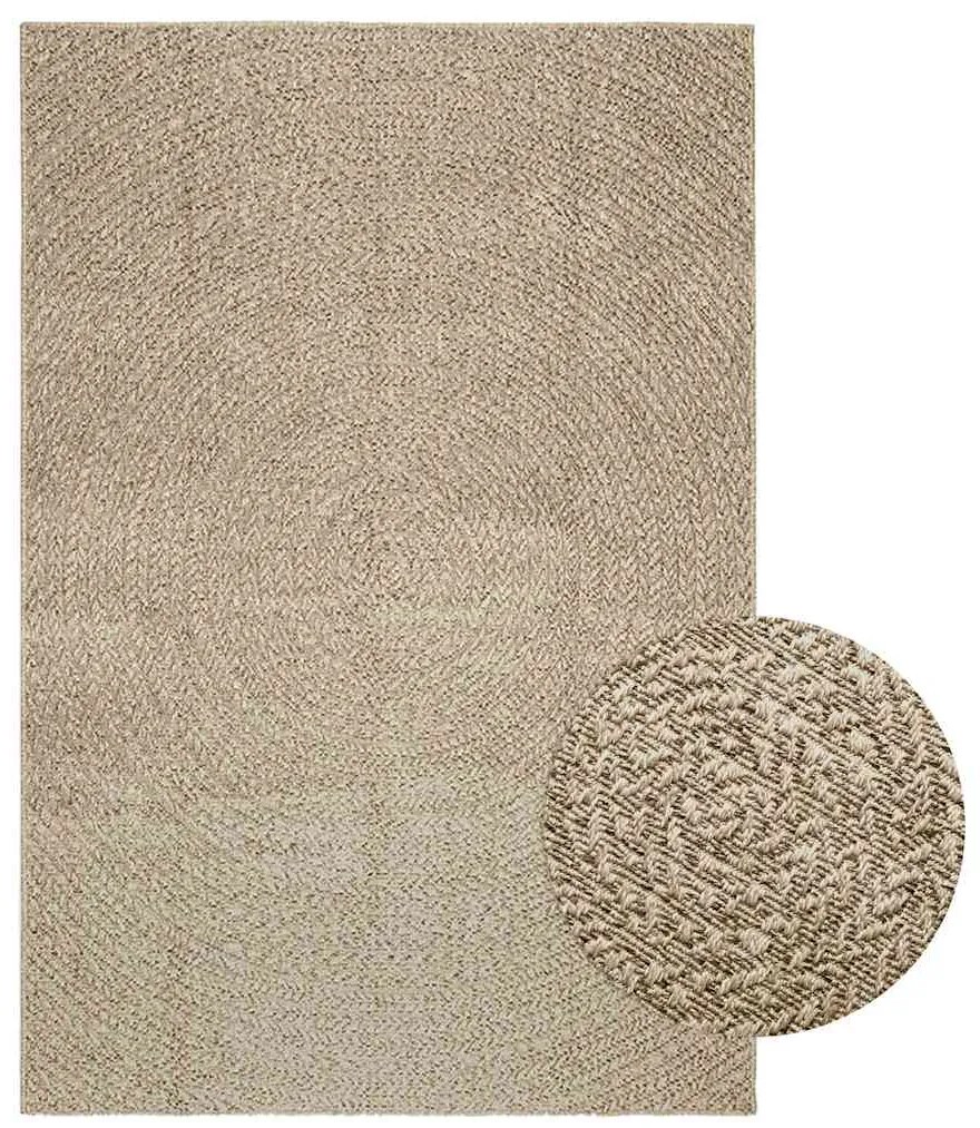 Tappeto Zızur Beige 140x200 Cm Aspetto Iuta Interni Ed Esterni /