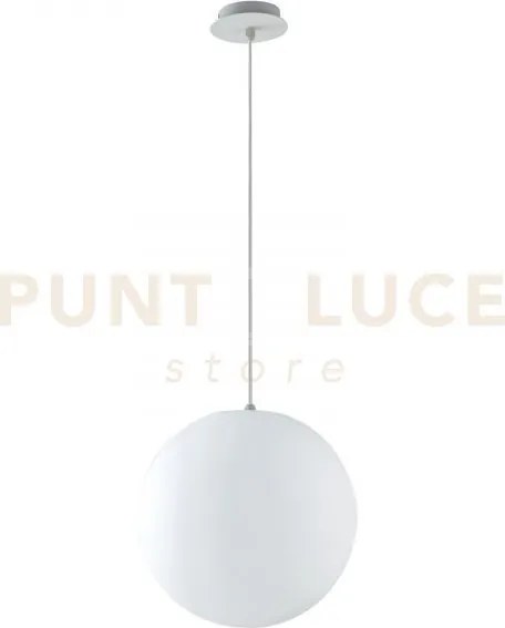 Sospensione da giardino geco sfera  bianca 1 luce attacco e27 ip44 ...