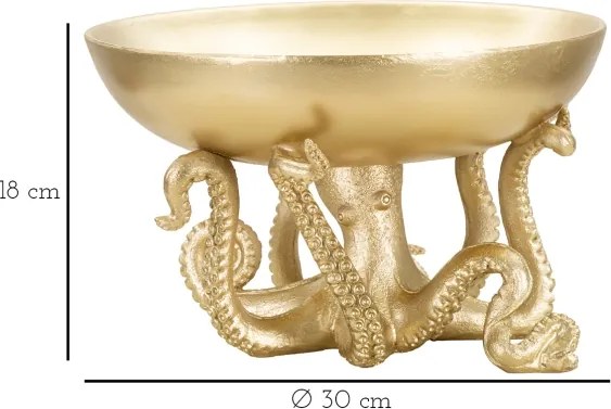 Octupus Svuota Tasche Cm Ø 30X18