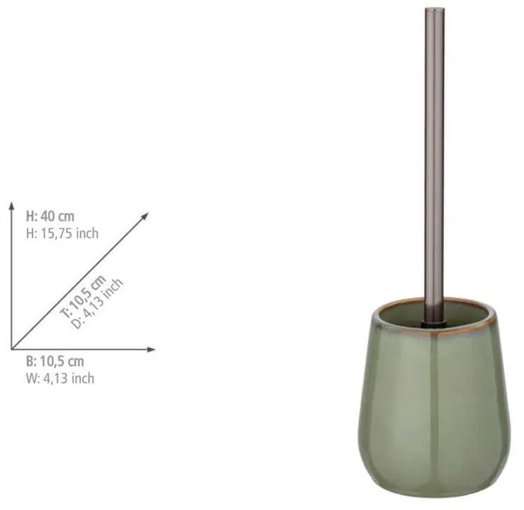 Set di accessori da bagno verde in ceramica Sermione - Wenko