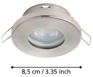 Eglo 901761 - SET 3xLED Lampada da bagno FAVAZZINA 1xGU10/4W/230V IP44 cromo