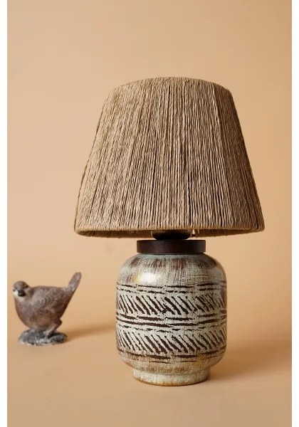 Lampada da tavolo RAMZES 1xE27/40W/230V marrone