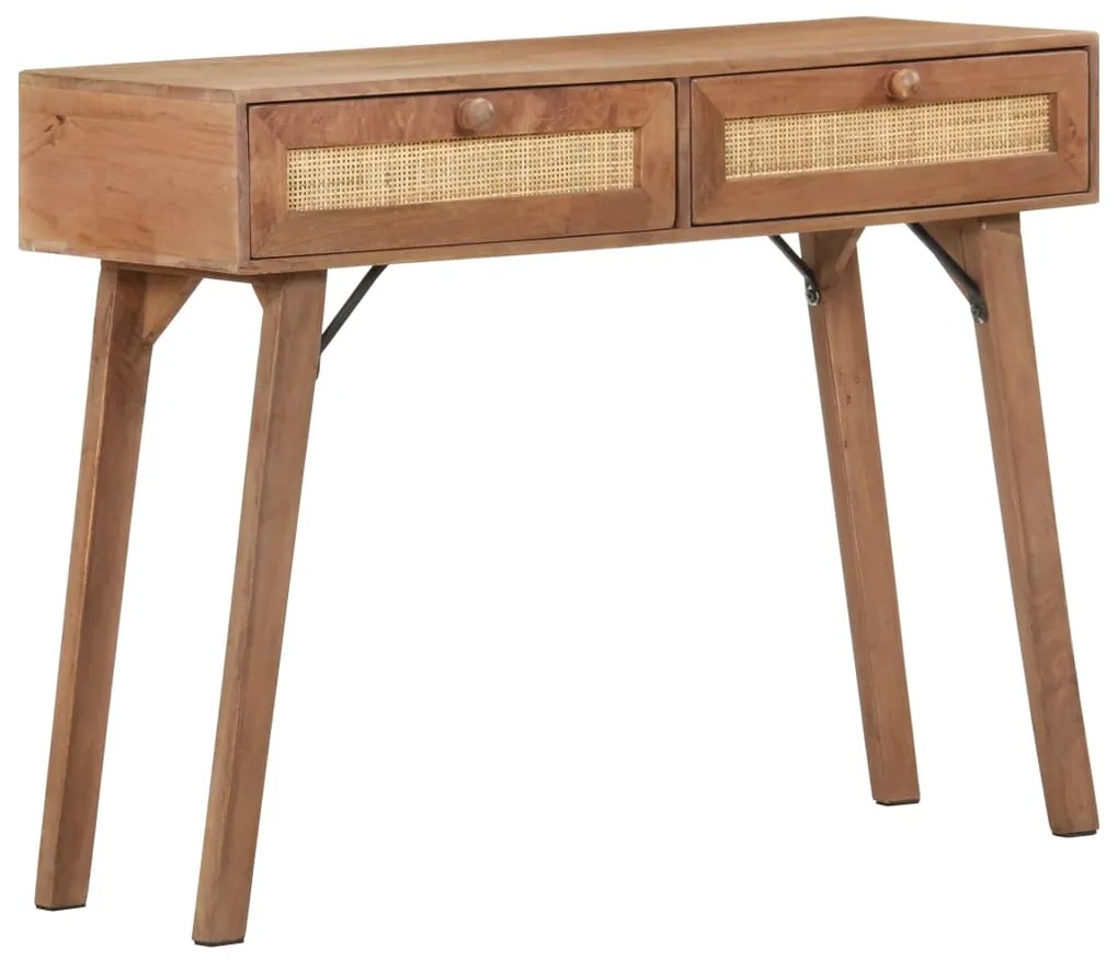 Tavolo consolle 100x35x76 cm in legno massello di mango