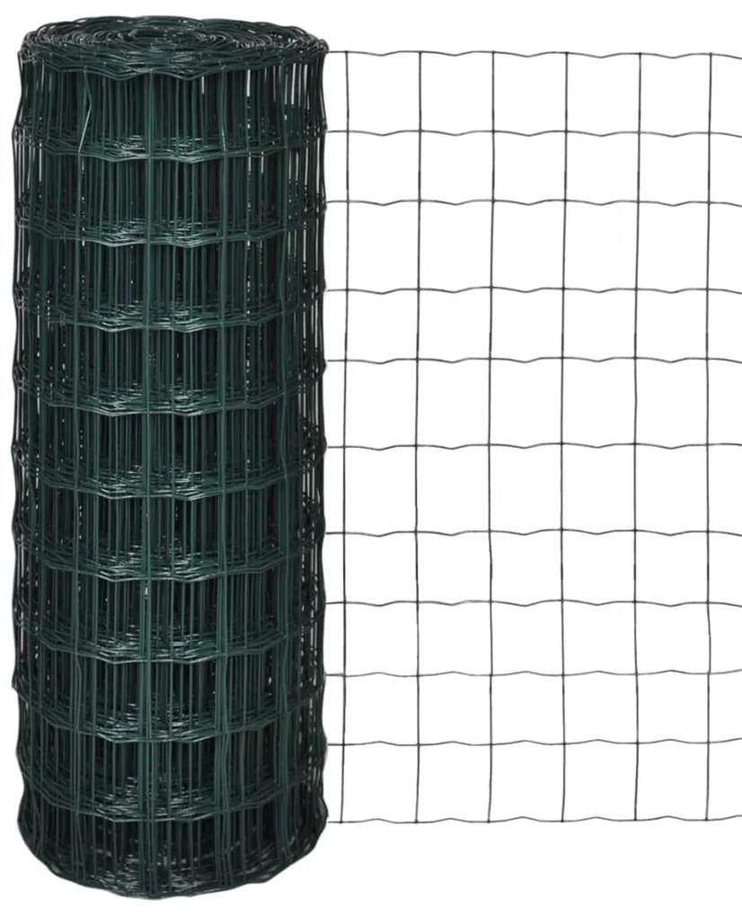 Recinzione Europea İn Acciaio 25 X 1,0 M Verde /