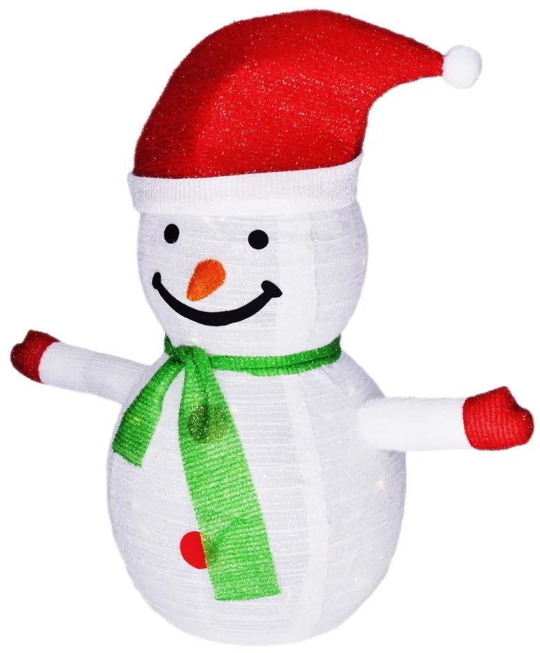 Brilagi - Decorazione natalizia LED da esterno 40xLED/3xAA Pupazzo di neve IP44