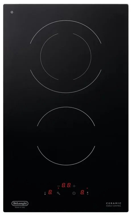 Piano cottura elettrico 2 zone L 30 cm PVC 31 N DE'LONGHI nero