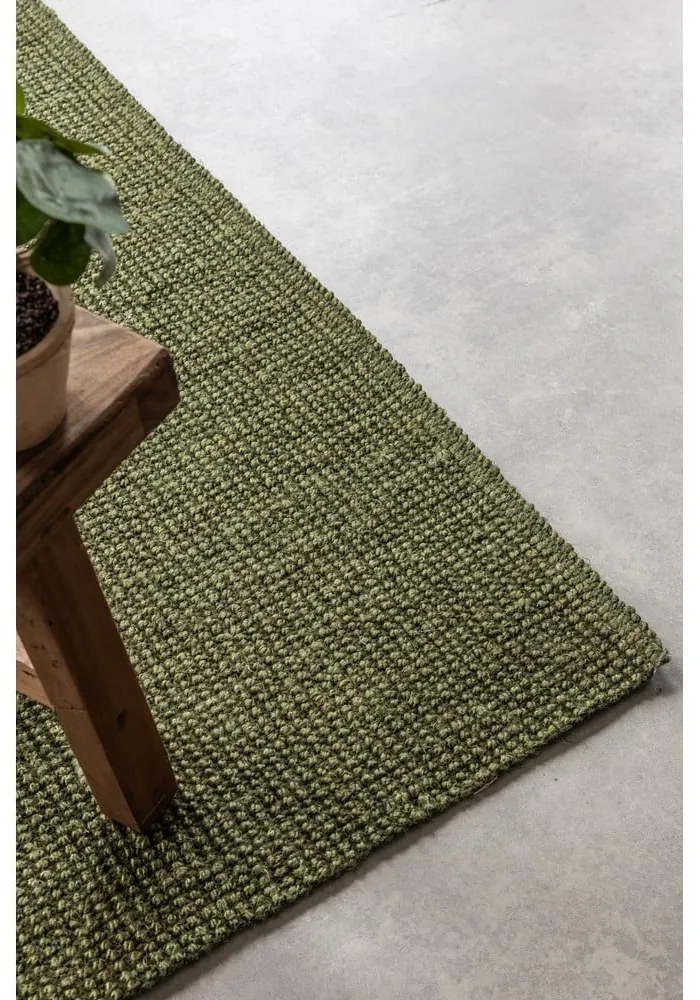 Tappeto color kaki in iuta 160x230 cm Bouclé – Hanse Home