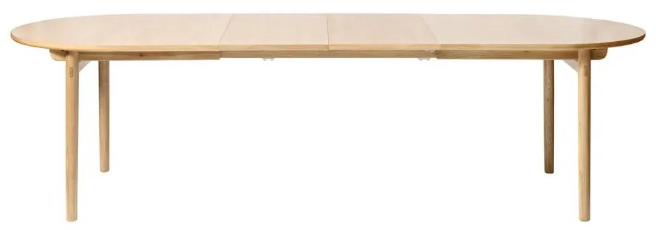 Tavolo da pranzo pieghevole in rovere decorato 100x190 cm Carno - Unique Furniture