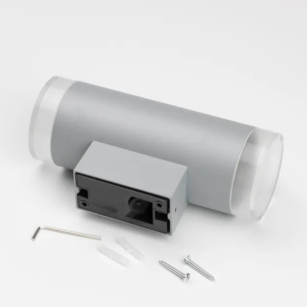 Brilagi - Applique da esterno LED RGBW MATERA 2xGU10/4,8W/230V grigio IP54