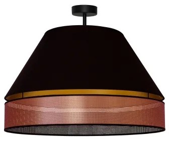 Duolla - Lampadario a plafone COPPER SHINY 1xE27/15W/230V diametro 60 cm nero/rame