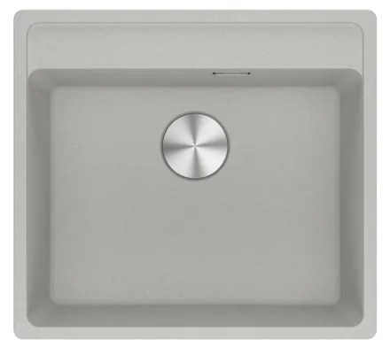 Lavello integrato 1 vasca in alluminio argento FRANKE Maris L 51 x L 56 cm