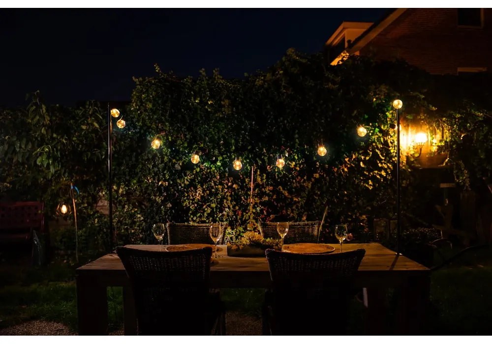 Catena luminosa solare numero di lampadine 10 pezzi lunghezza 220 cm - Esschert Design