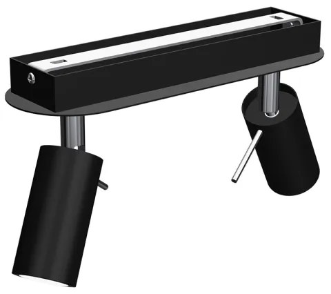 Faretto PRESTON 2xGU10/40W/230V nero