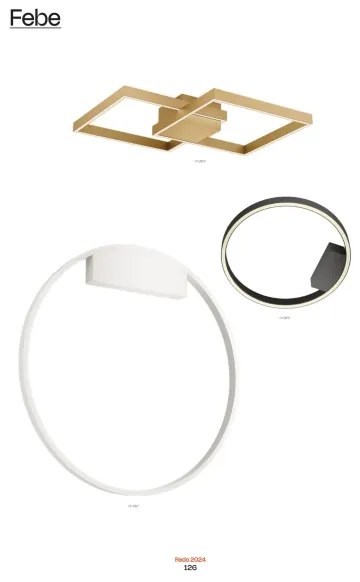 Redo 01-2835 - Applique a LED dimmerabile FEBE LED/24W/230V oro