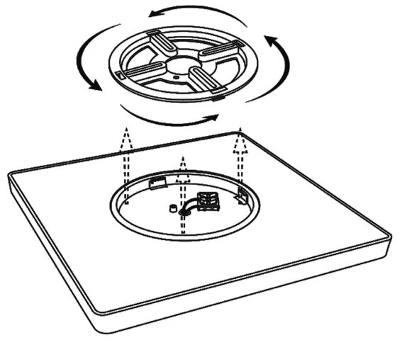 Top Light - Plafoniera LED REVIT LED/50W/230V 3000-6500K 50x50 cm white+RC