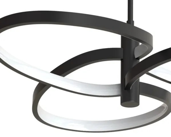 Lampadario LED a sospensione con cavo RIBBON LED/25W/230V 4000K nero