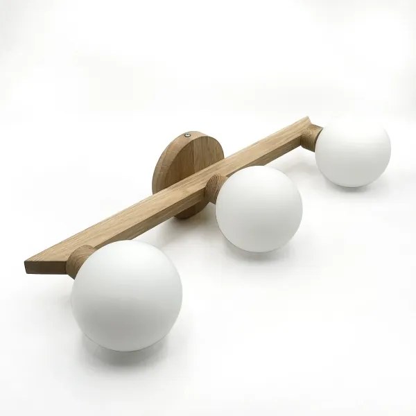 Plafoniera ANTONIO 3xG9/5W/230V rovere/bianco