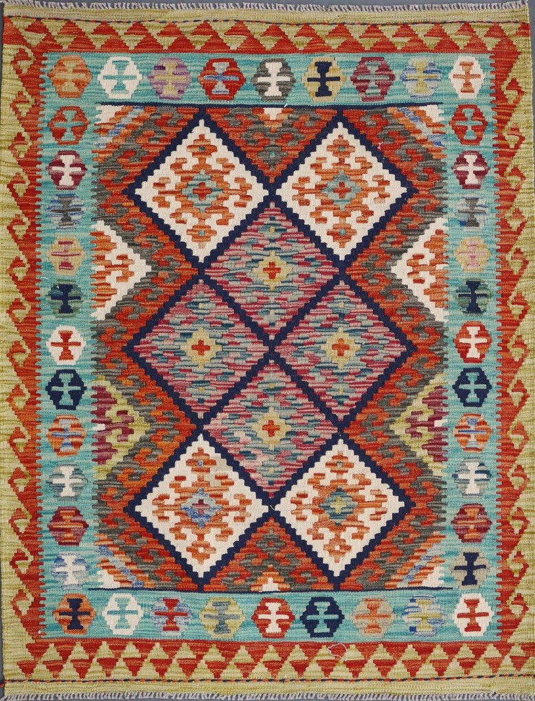 Kilim Tappeto orientale 140x110 (Pakistan) Tessuto A Mano