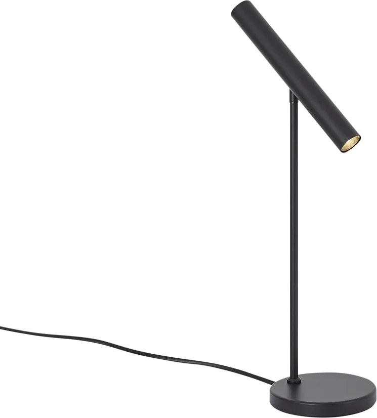 Lampada da tavolo moderna nera con LED e dimmer touch - Neva