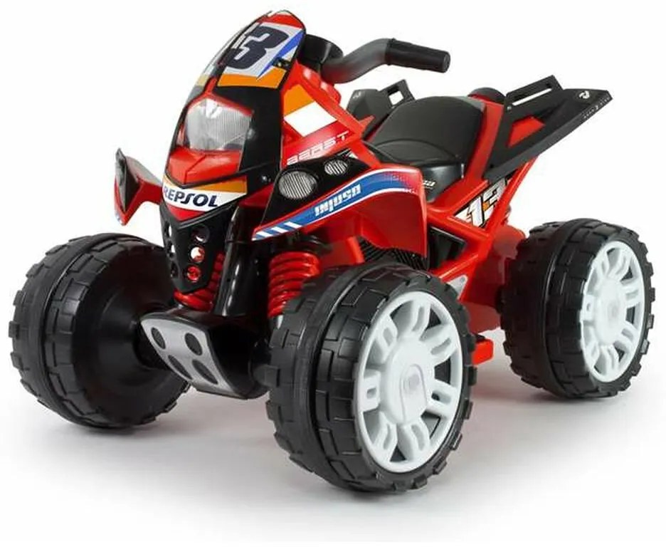 Quad Elettrico Injusa The Best Repsol Rosso 12 V