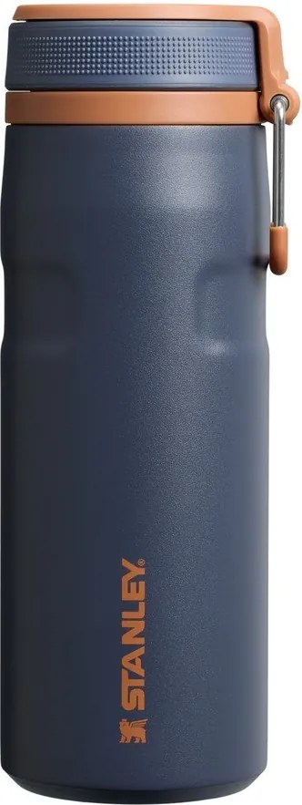 Borraccia termica blu scuro in acciaio inox 470 ml IceFlow™ Bottle Twist Flip Twilight – Stanley