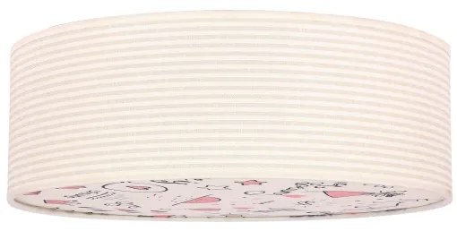 Plafoniera per bambini KIDDY 2xE27/40W/230V beige/rosa