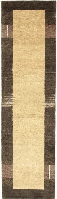 Gabbeh Tappeto 300x80 Beige (Indian) Annodato A Mano